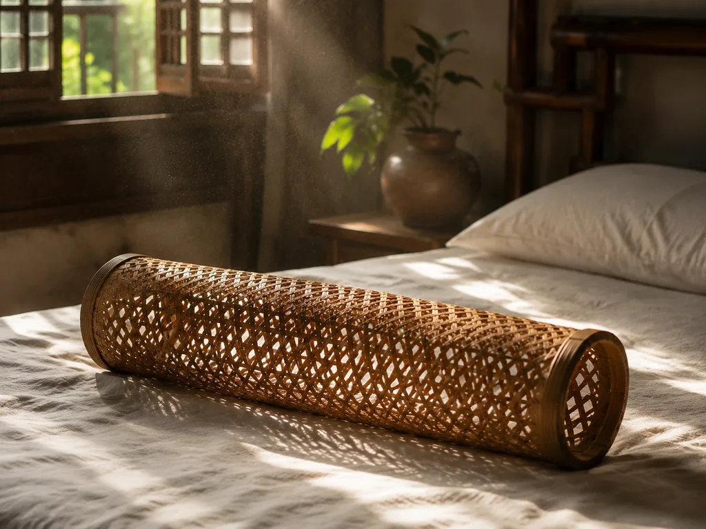 Woven bamboo summer household object