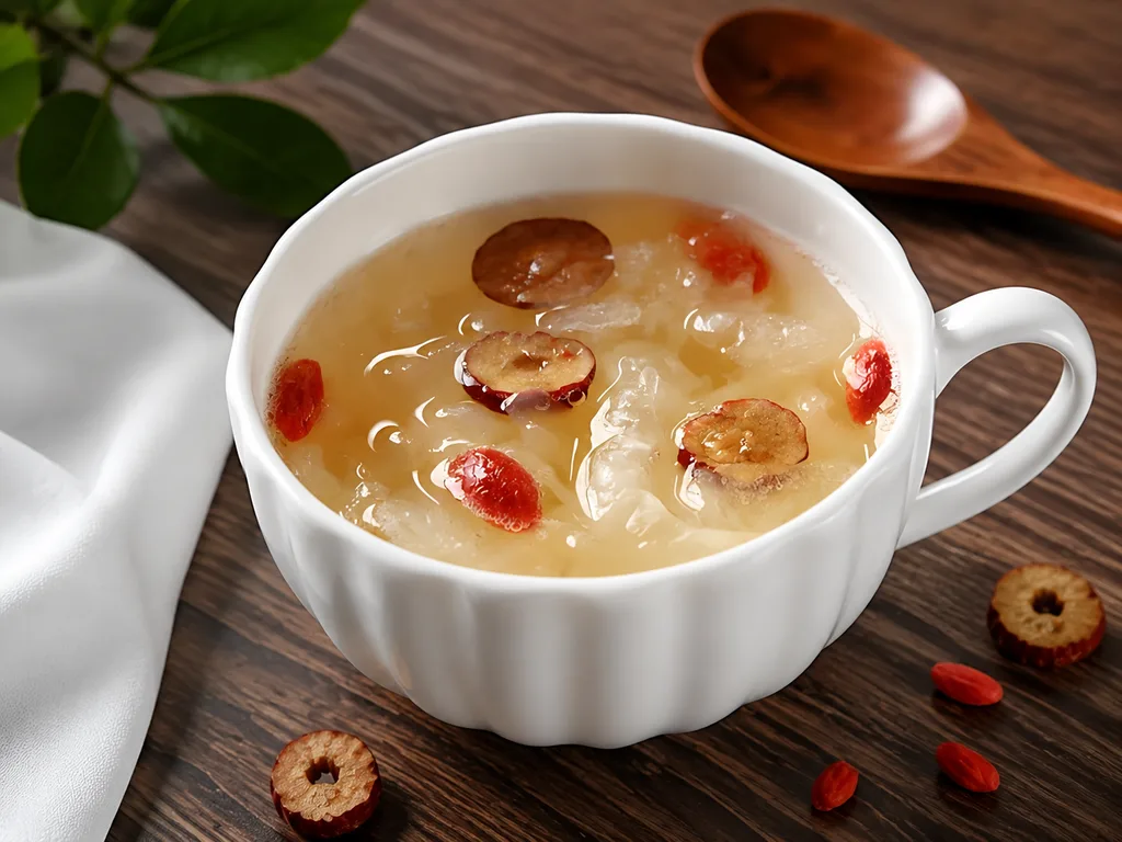 Tremella soup featured in the paid Folk Calm guide